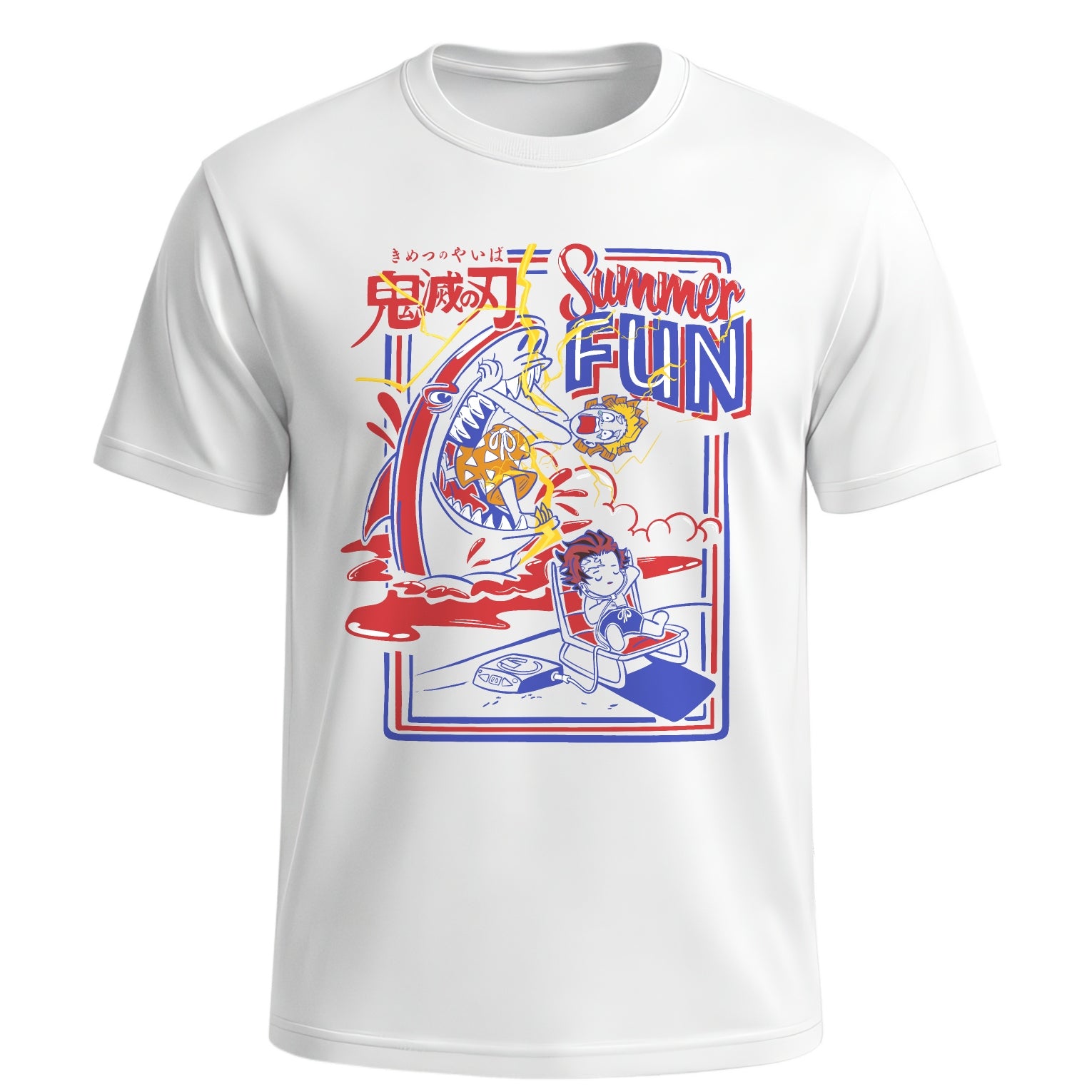 Tanjiro Zenitsu Beach Day Shirt