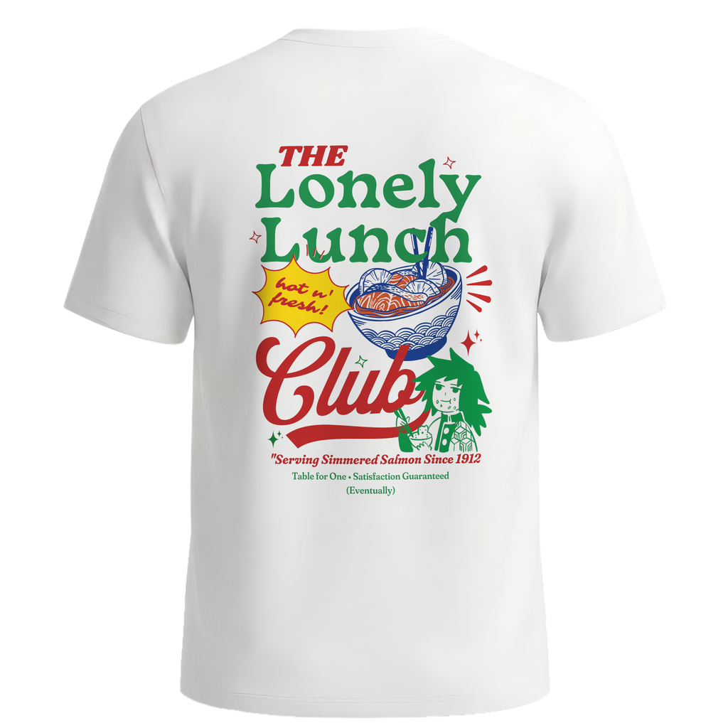 Lonely Lunch Club Tee | Retro Giyu Water Swordsman Diner Graphic | Comfort Colors®