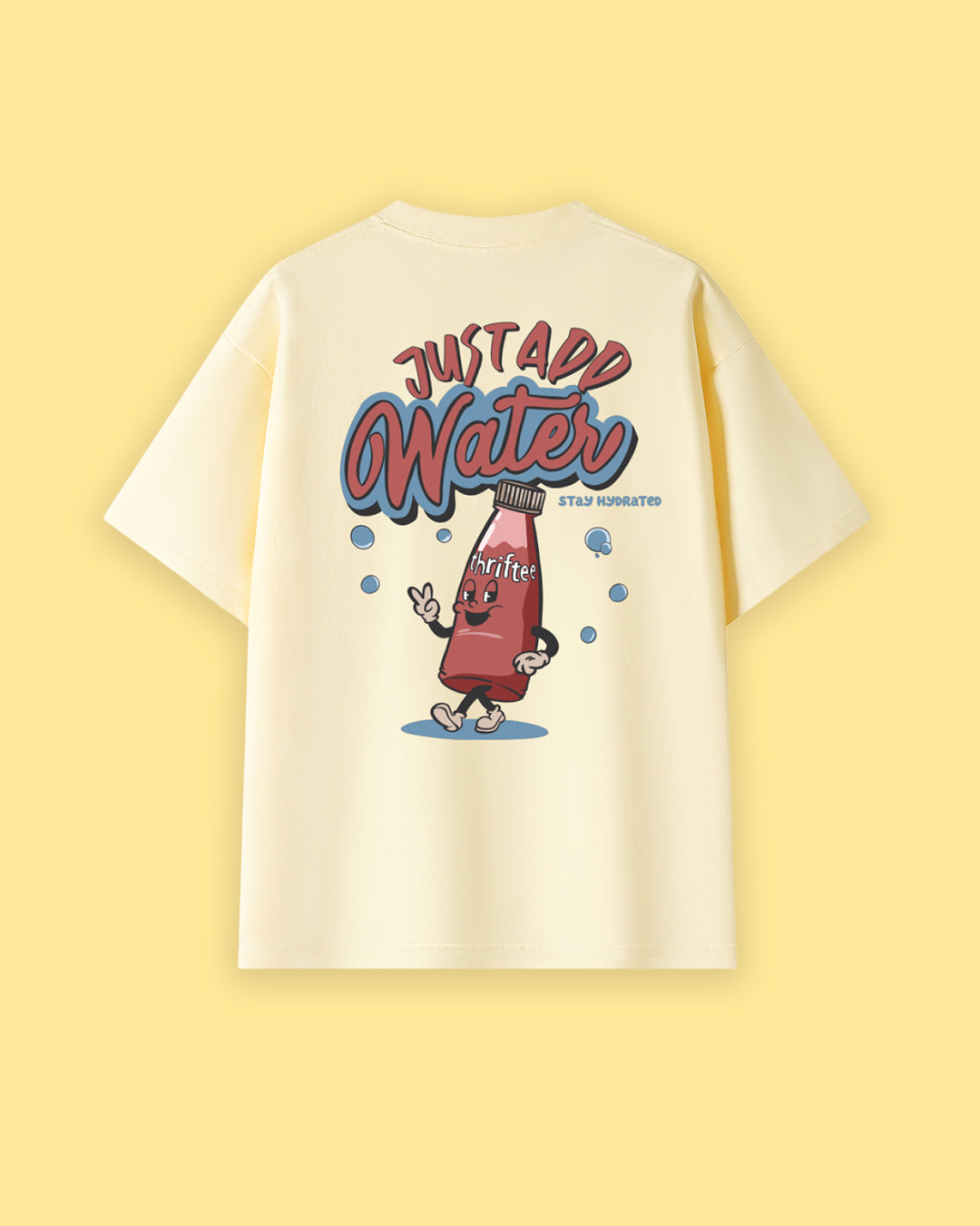 Just Add Water Oversized Drop Shoulder Premium Tee