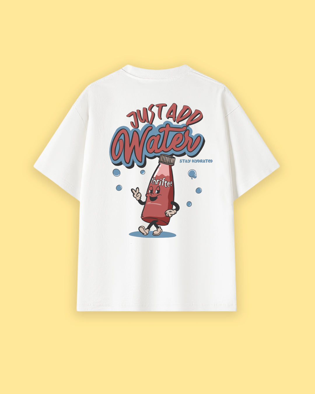 Just Add Water Oversized Drop Shoulder Premium Tee