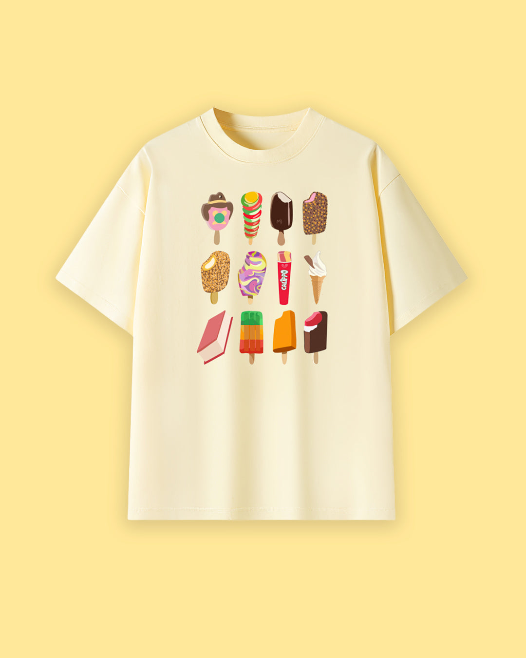 Kiwi Icecream Oversized Drop Shoulder Premium Tee