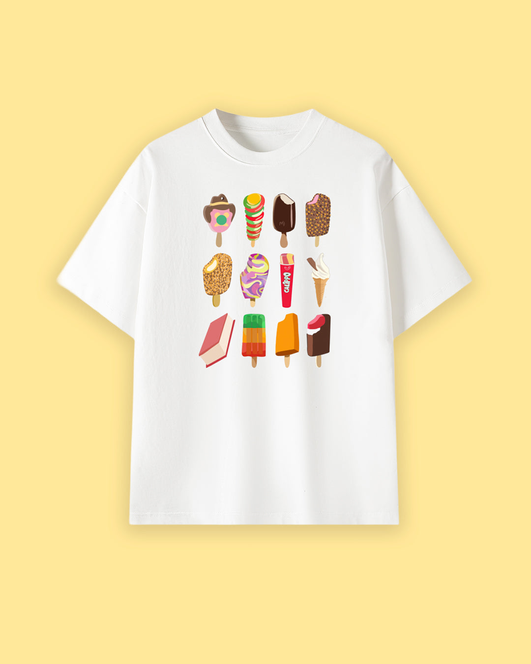 Kiwi Icecream Oversized Drop Shoulder Premium Tee
