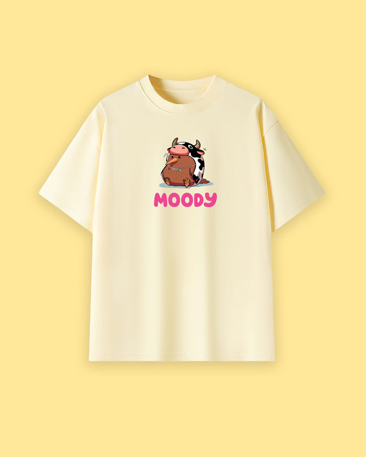 Moody Oversized Drop Shoulder Premium Tee