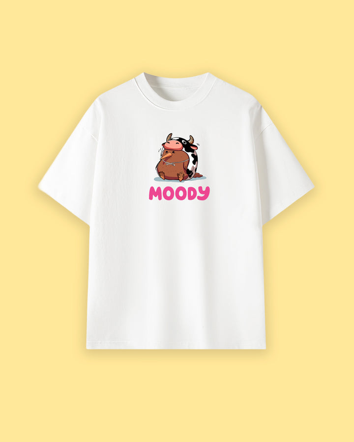 Moody Oversized Drop Shoulder Premium Tee