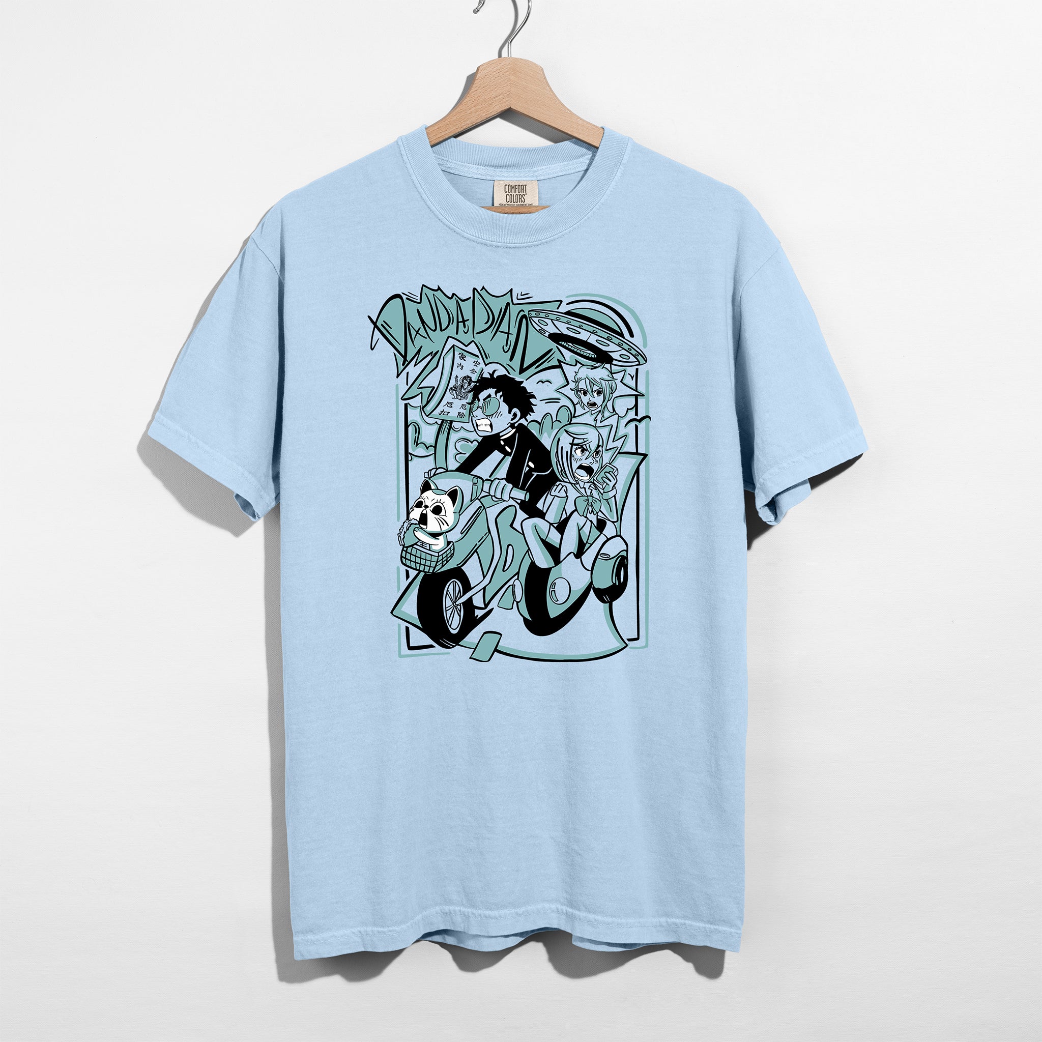 Okarun & Momo Adventure Shirt - Turquoise Edition