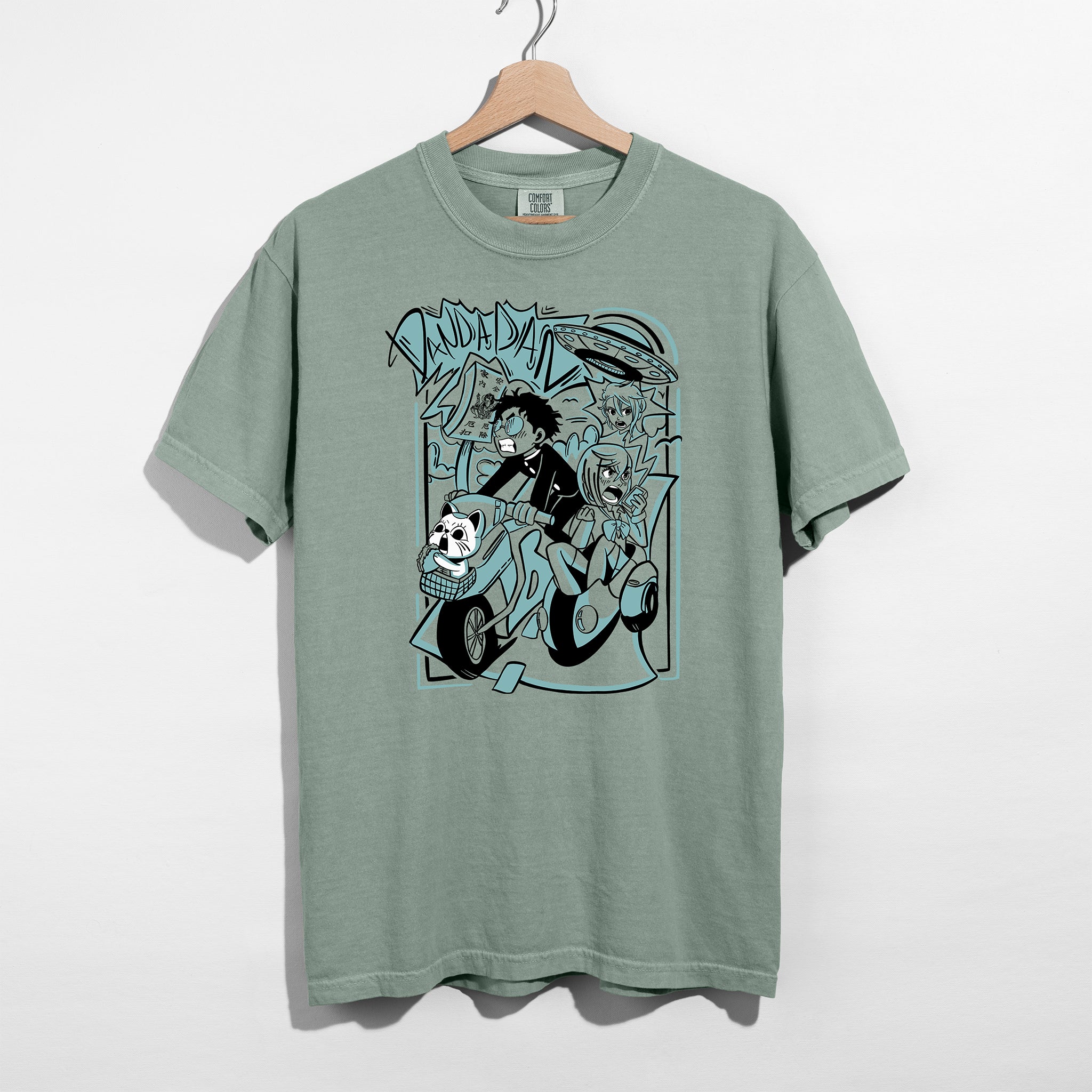 Okarun & Momo Adventure Shirt - Turquoise Edition