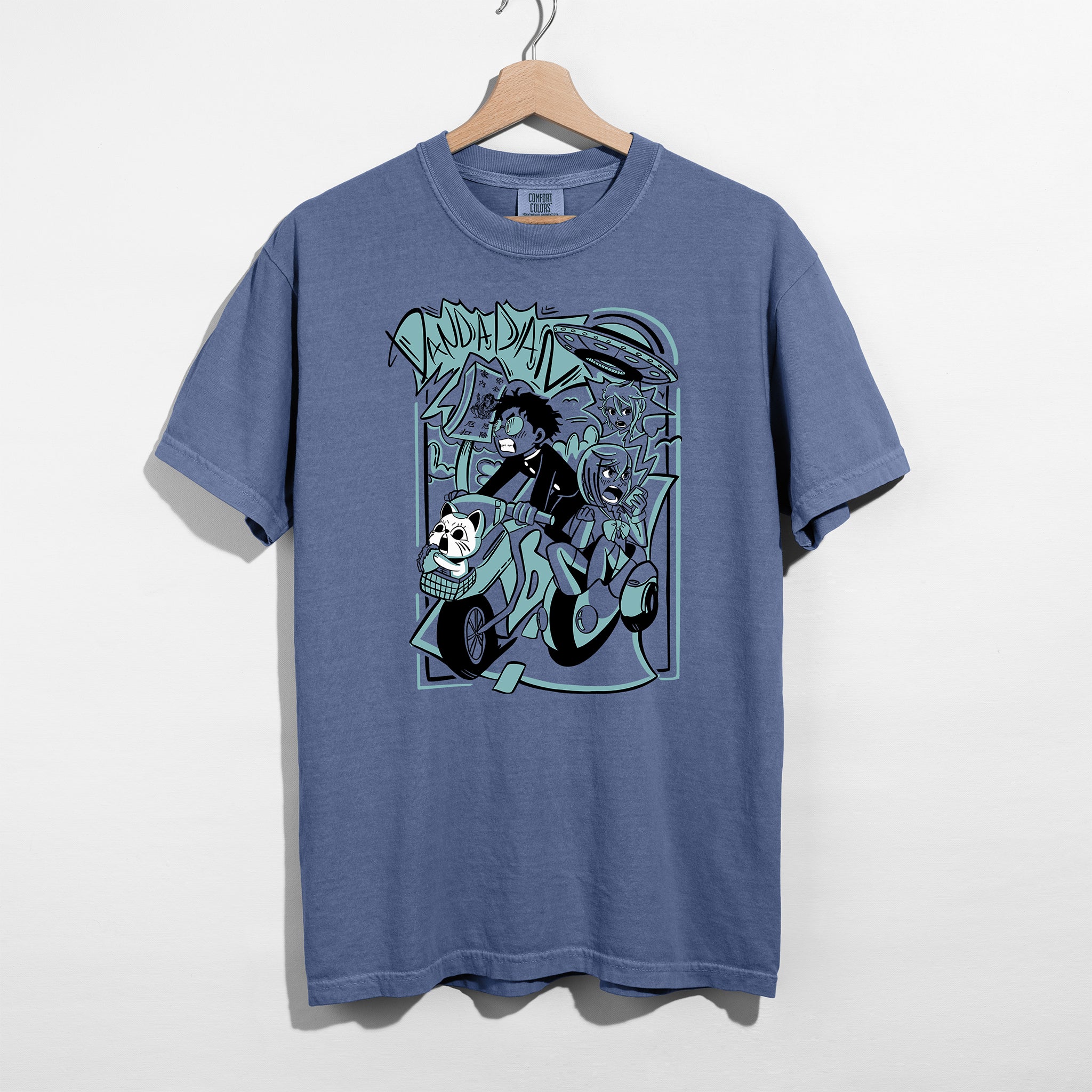 Okarun & Momo Adventure Shirt - Turquoise Edition