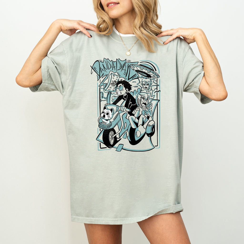 Okarun & Momo Adventure Shirt - Turquoise Edition
