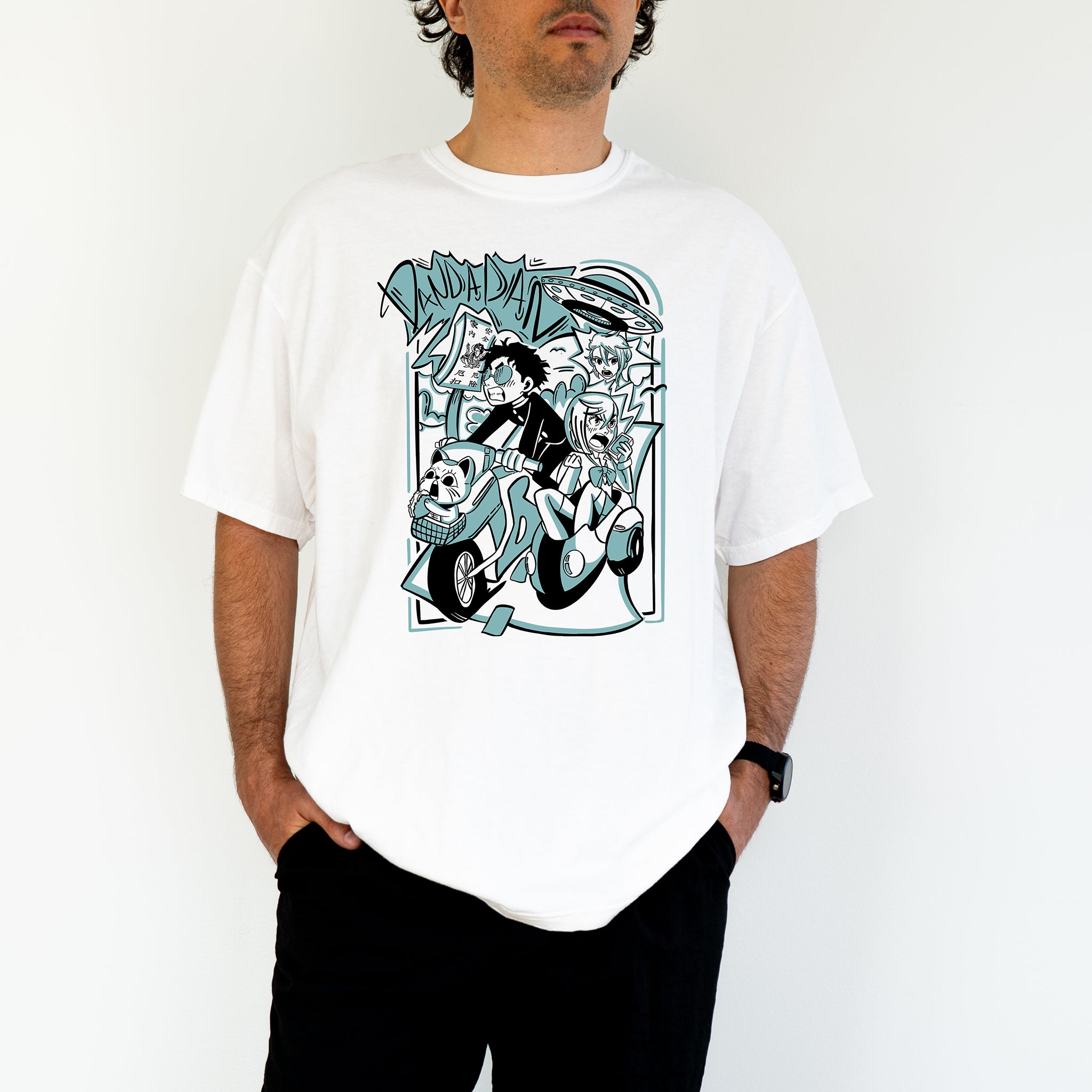 Okarun & Momo Adventure Shirt - Turquoise Edition