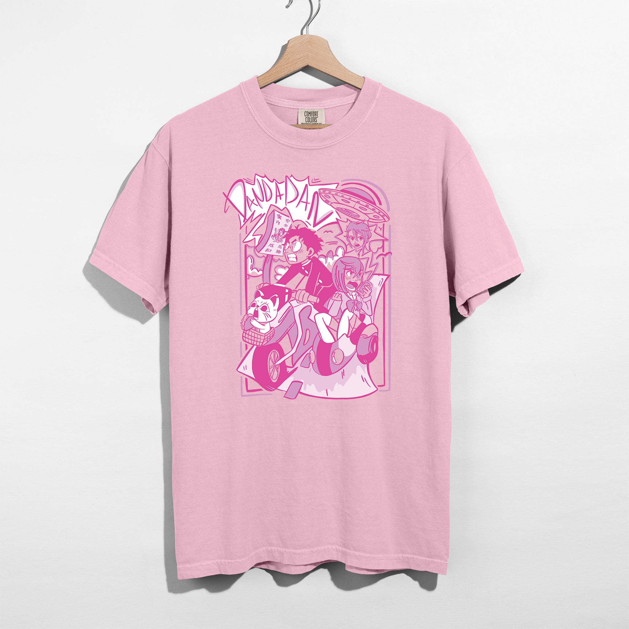 Okarun & Momo Adventure Shirt - Pink Edition