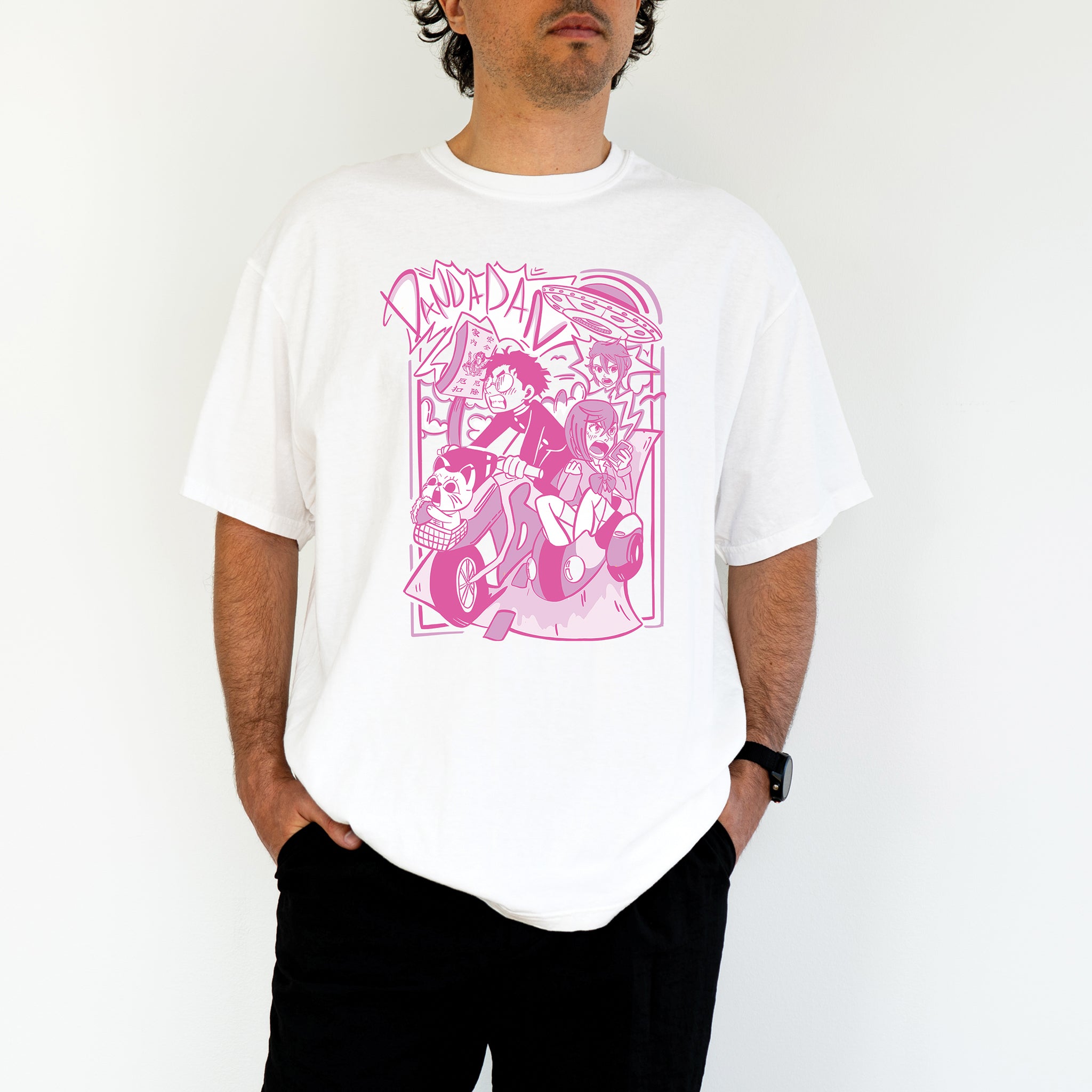 Okarun & Momo Adventure Shirt - Pink Edition