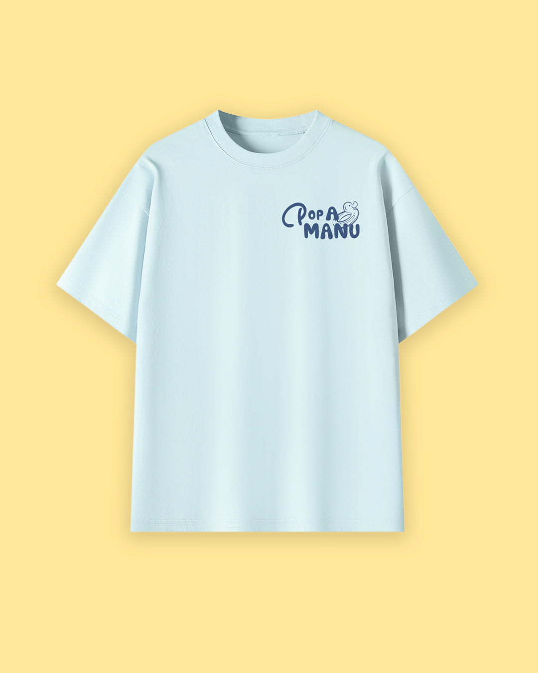 Pop a Manu Oversized Drop Shoulder Premium Tee